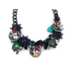 Joni Hand painted Borealis Gems Necklace